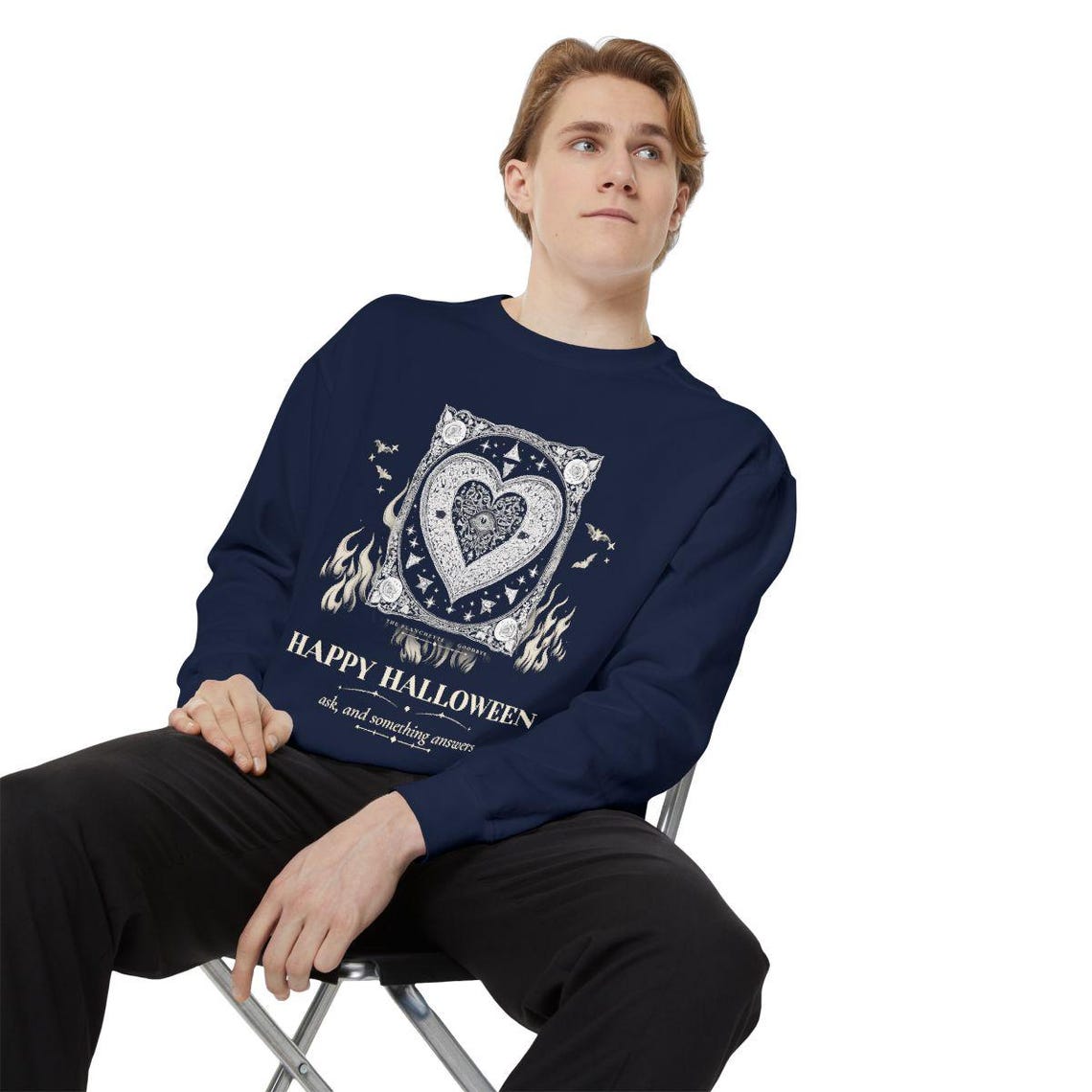 Spirit Board Planchette Halloween Sweatshirt by WedgeAtelier