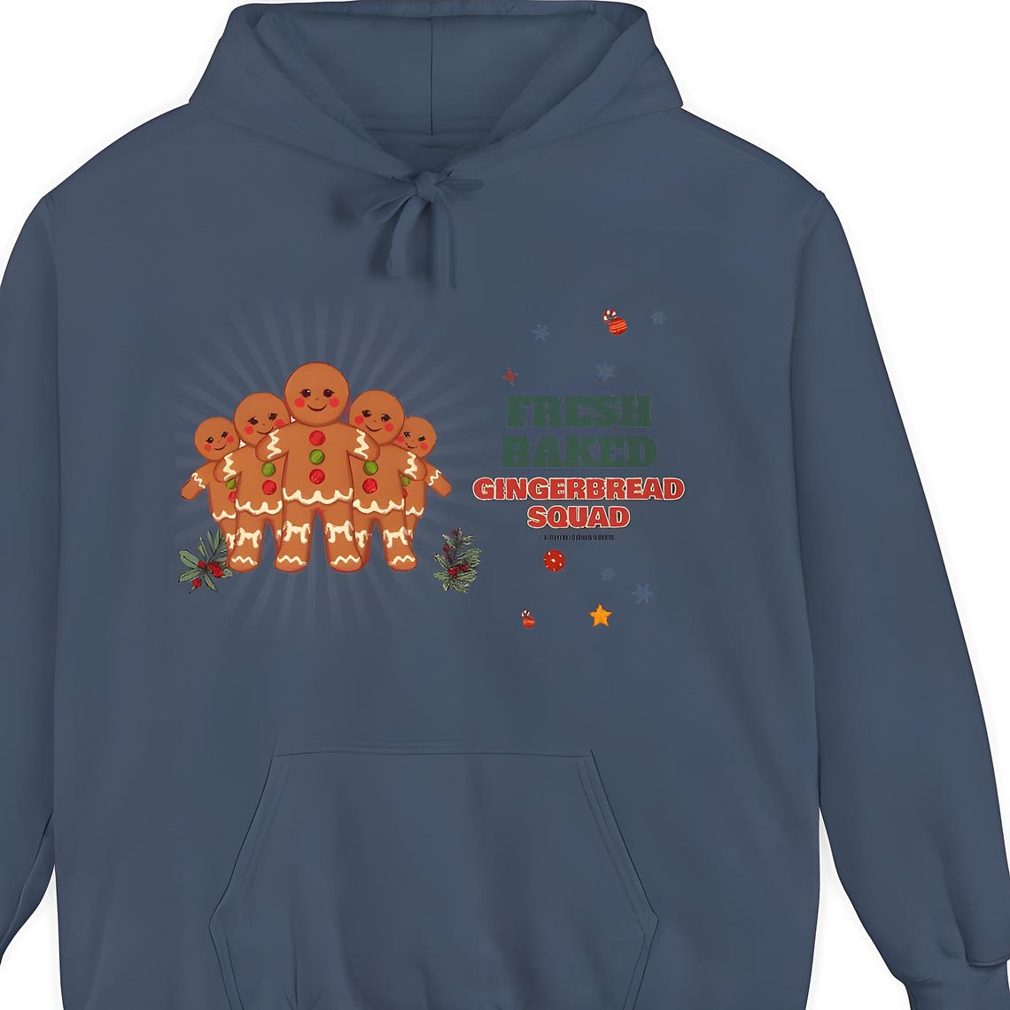 Gingerbread Squad Hoodie — Comfort Colors hoodie by WedgeAtelier