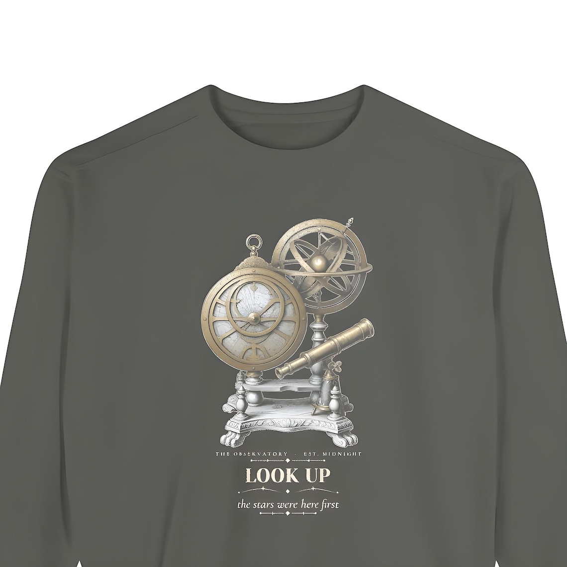 Dark Academia Astronomy Sweatshirt — Comfort Colors crewneck sweatshirt by WedgeAtelier
