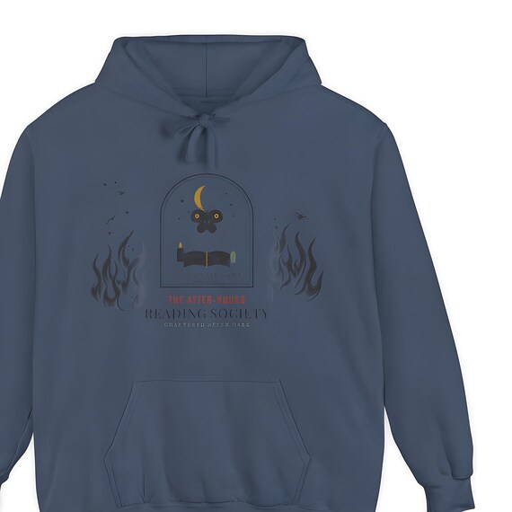 Dark Academia Reading Society Hoodie — Comfort Colors hoodie by WedgeAtelier