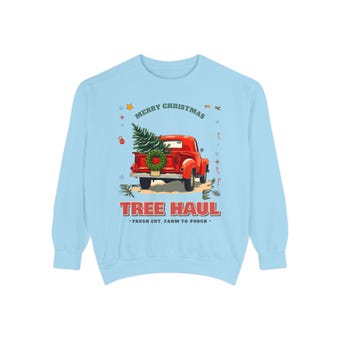 Comfort Colors Tree Haul Sweatshirt photo 6