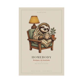 Homebody Sloth Print photo 3