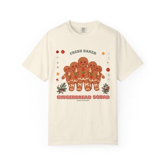 Gingerbread Squad Christmas T-Shirt photo 3