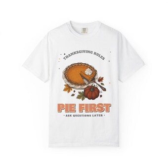Funny Pumpkin Pie Thanksgiving Shirt photo 2