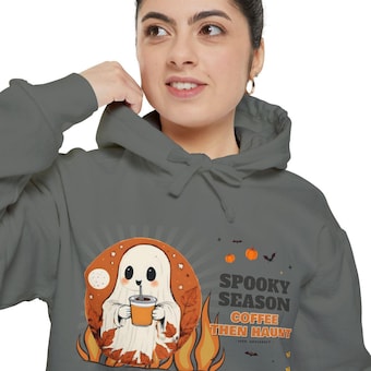 Ghost Coffee Halloween Hoodie photo 5