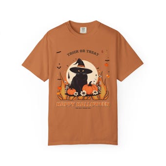 Witch Cat Halloween Shirt photo 4