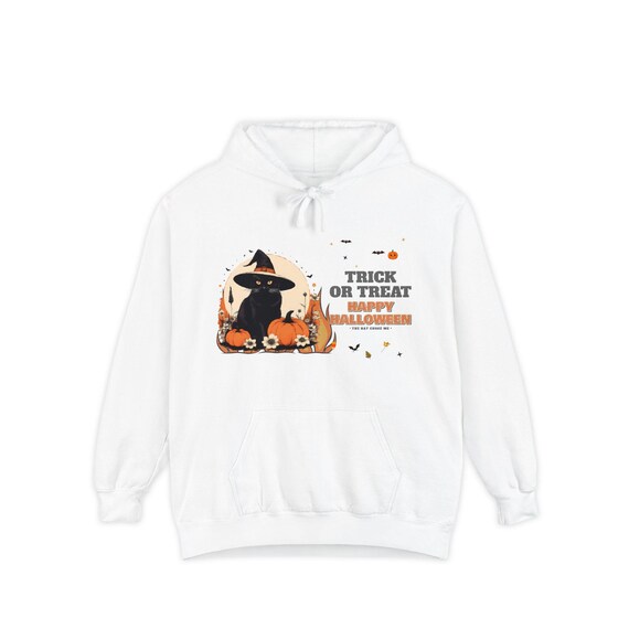 Witch Cat Halloween Hoodie by WedgeAtelier