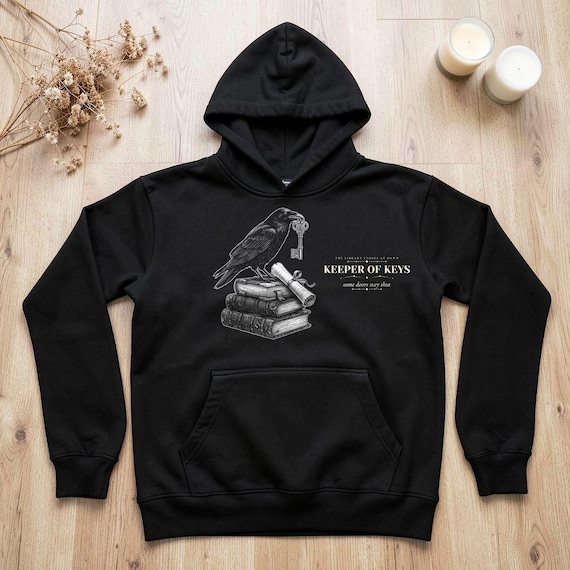 Dark Academia Raven Hoodie by WedgeAtelier