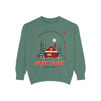 Stay Cozy Cabin Christmas Sweatshirt photo 6