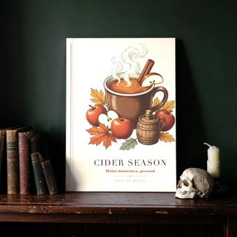 Retro Apple Cider Season Wall Art Print photo 3