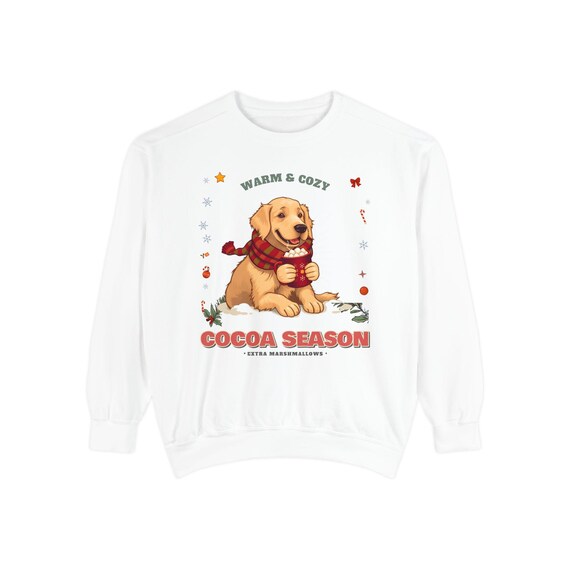Cocoa Season Dog Sweatshirt by WedgeAtelier