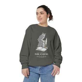 Dark Academia Owl Sweatshirt photo 3