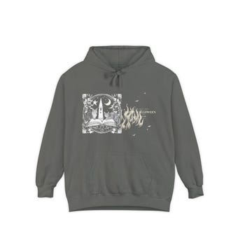 Witch Hat Cat Spellbook Hoodie photo 3