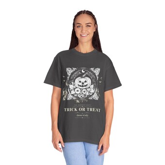 Gothic Jack O Lantern Halloween Tee photo 3