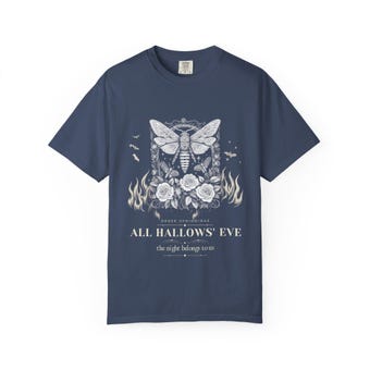 Gothic Moth Engraving T-Shirt photo 4