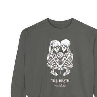 Gothic Skeleton Couple Sweatshirt photo 4