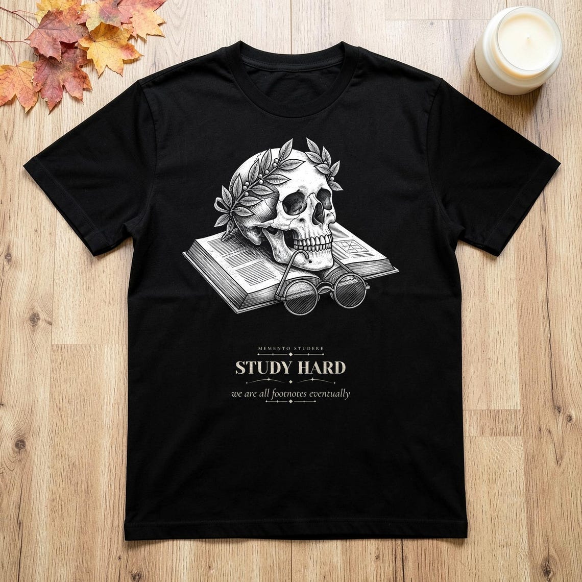 Dark Academia Skull Shirt by WedgeAtelier