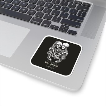 Till Death Skeleton Couple Sticker photo 2