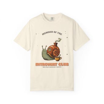 Introvert Club Snail Shirt photo 2