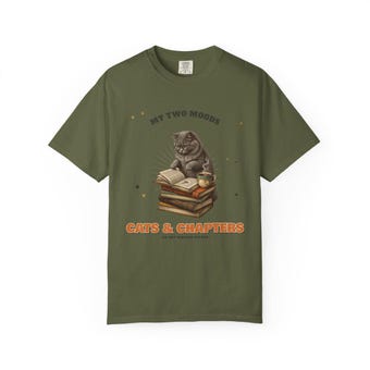 Cats & Chapters Book Lover Tee photo 6