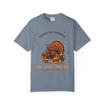 Eat Nap Repeat Thanksgiving Shirt photo 3