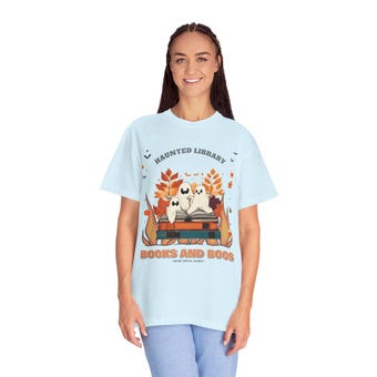 Books and Boos Ghost Tee photo 3