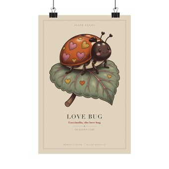 Love Bug Ladybug Print photo 2