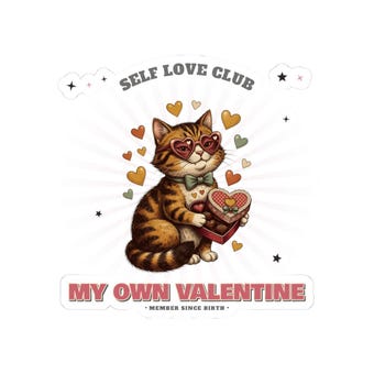 Self Love Club Cat Sticker photo 4