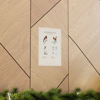 Winter Fauna Chart Print photo 5