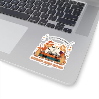 Books and Boos Halloween Sticker photo 2