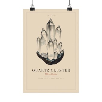 Quartz Crystal Cluster Print photo 2