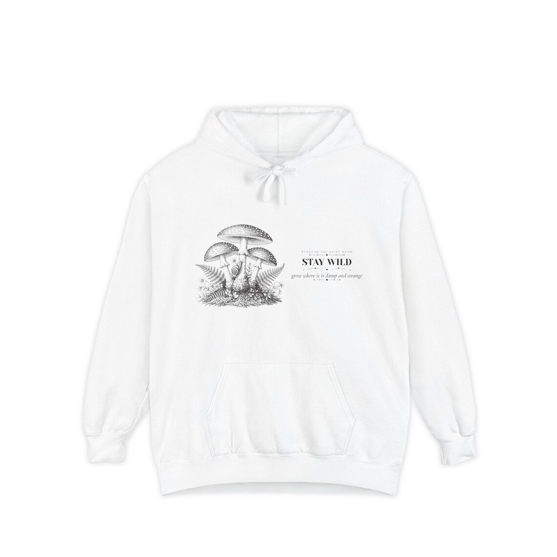 Cottagecore Mushroom Hoodie by WedgeAtelier