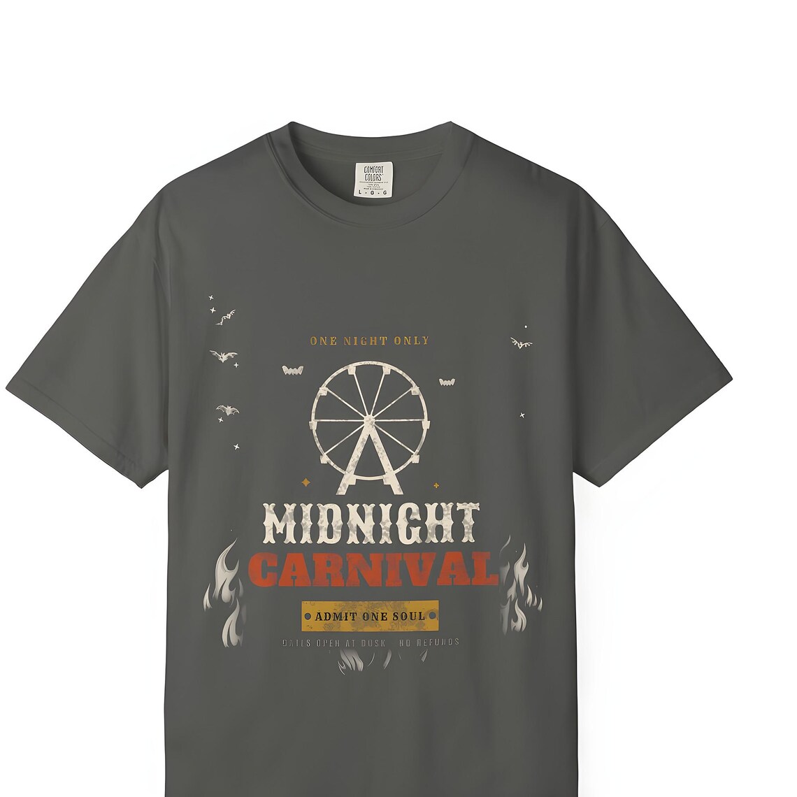 Midnight Carnival T-Shirt — Comfort Colors tee by WedgeAtelier