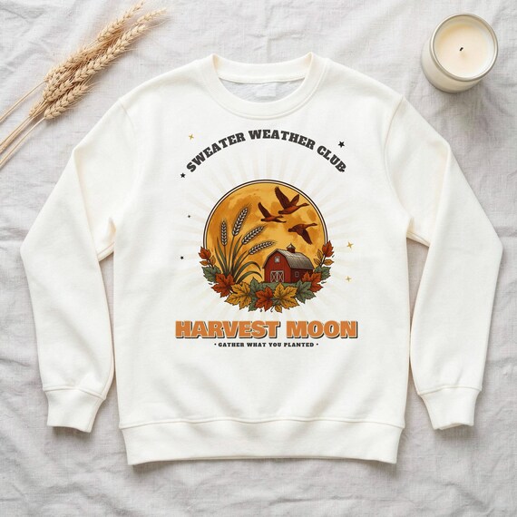 Harvest Moon Fall Sweatshirt by WedgeAtelier