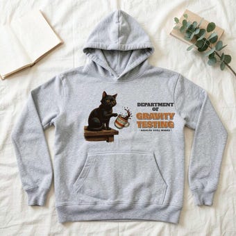 Gravity Testing Cat Hoodie photo 2