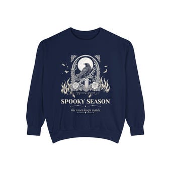 Gothic Raven Moon Sweatshirt photo 5