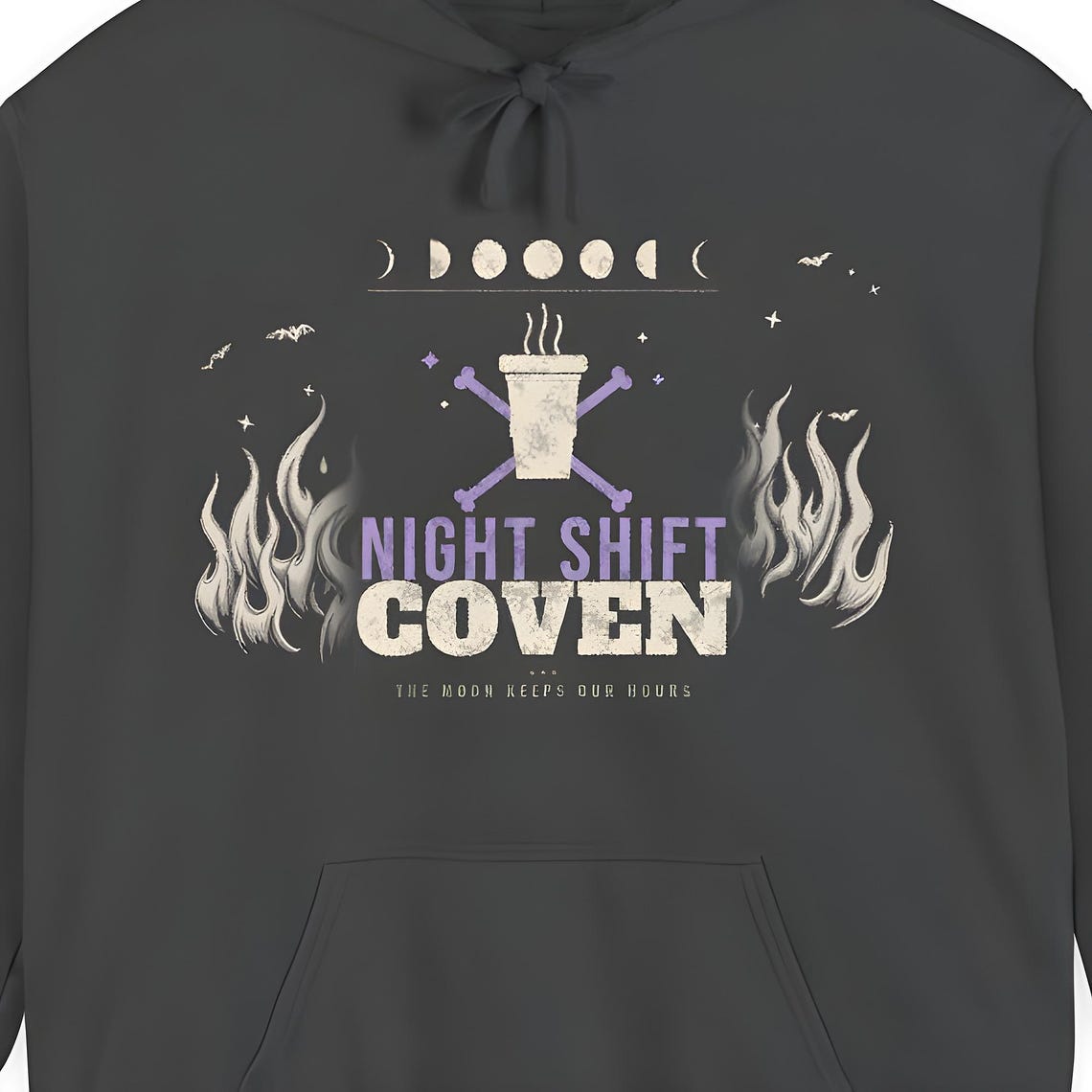 Night Shift Nurse Hoodie — Comfort Colors hoodie by WedgeAtelier