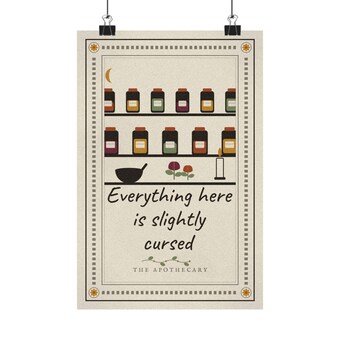 Funny Apothecary Halloween Print photo 2