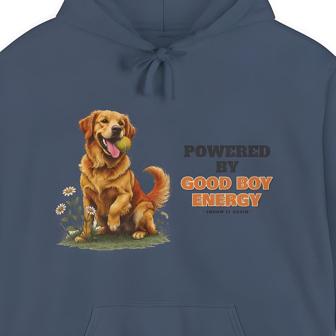 Good Boy Energy Dog Hoodie — Comfort Colors hoodie by WedgeAtelier