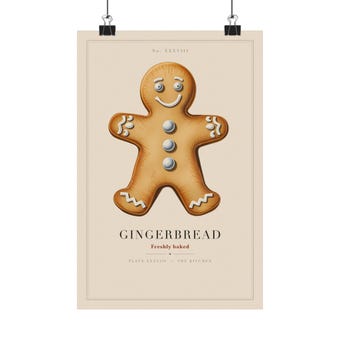 Vintage Gingerbread Specimen Plate Print photo 2