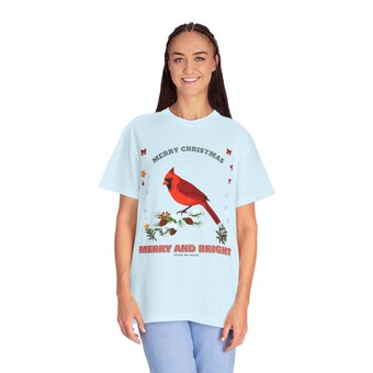 Retro Cardinal Christmas Tee photo 3