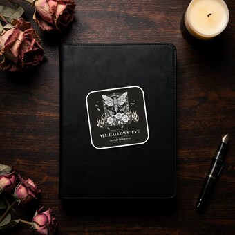 Gothic Moth Sticker photo 3
