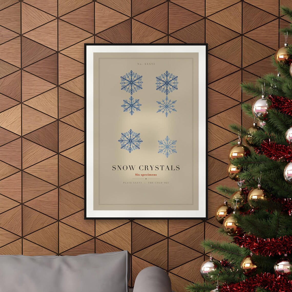 Snow Crystal Study Print — art print by WedgeAtelier