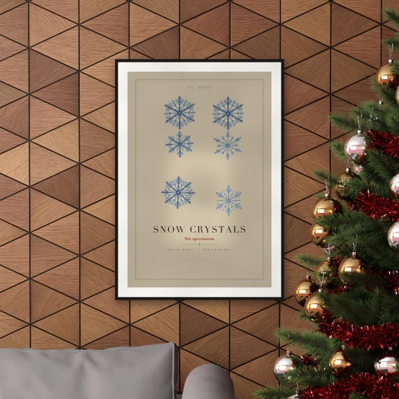 Snow Crystal Study Print — art print by WedgeAtelier