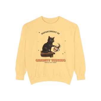 Gravity Testing Cat Sweatshirt photo 3