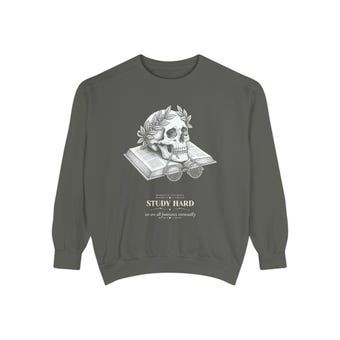 Dark Academia Skull Sweatshirt photo 2
