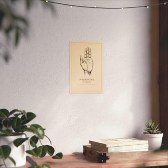 Palmistry Hand Art Print photo 6