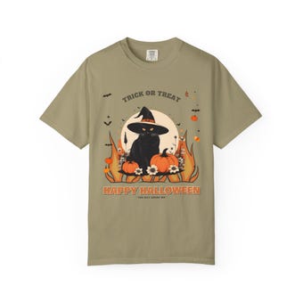 Witch Cat Halloween Shirt photo 5