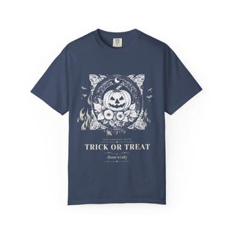 Gothic Jack O Lantern Trick or Treat T-Shirt photo 4
