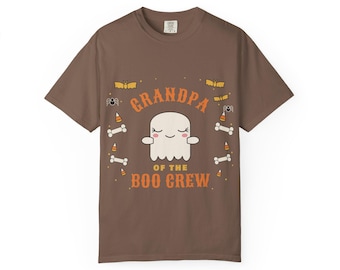 Grandpa of the Boo Crew Shirt, Cute Ghost Halloween Tee, Matching Family Halloween T-Shirt, Grandpa Gift, Comfort Colors